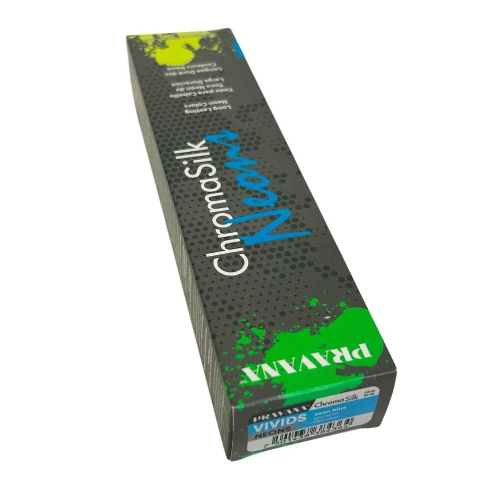 Pravana ChromaSilk Vivids NEON BLUE Long-Lasting Vibrant Direct Dye Color 3oz